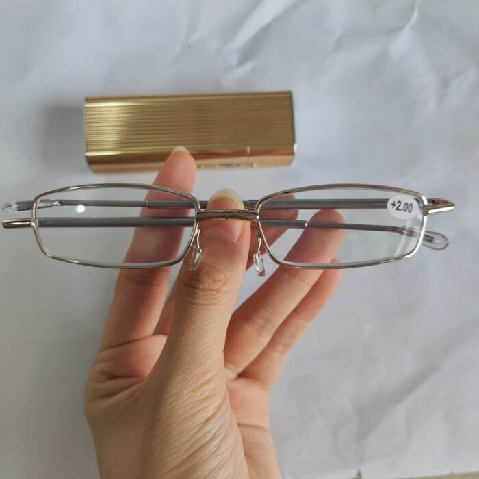 Retro Foldable Presbyopia Reading Glasses – Durable Metal Frame for Men & Women - Image 7