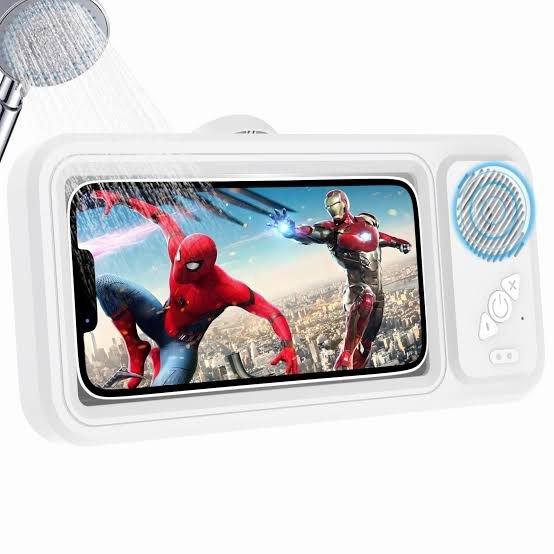 Waterproof Bluetooth Phone Holder with Anti-Fog Touch Screen & Built-In Speaker - Image 4